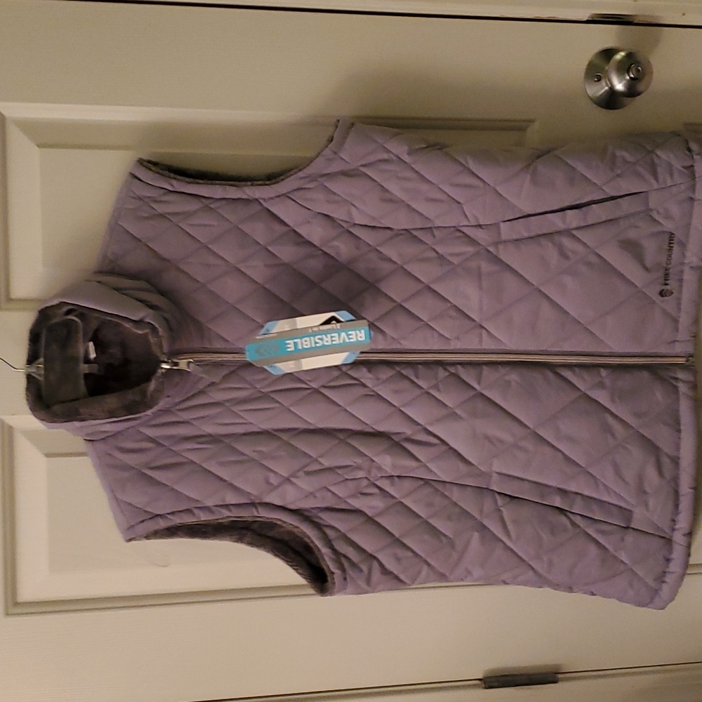 Reversible gray vest